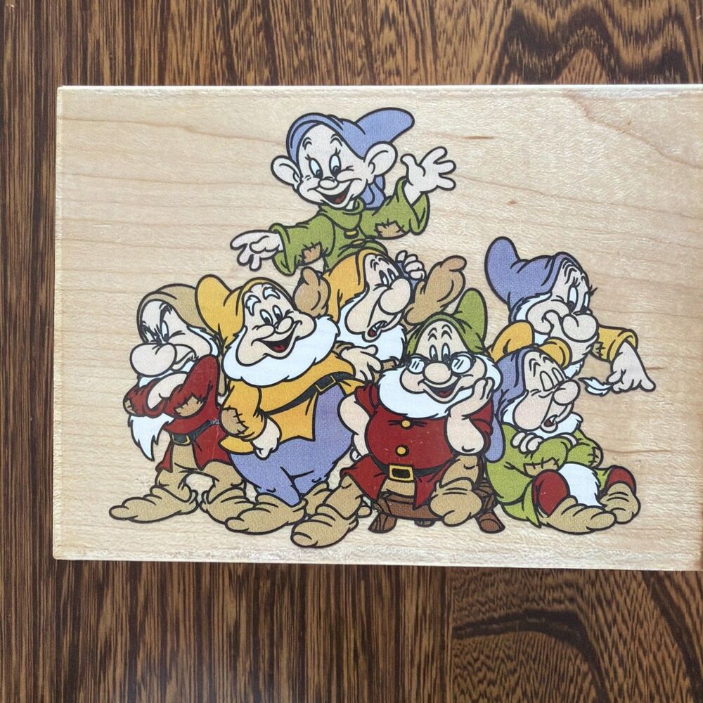 All Night Media Disney Seven Dwarfs Rubber Stamp Snow White